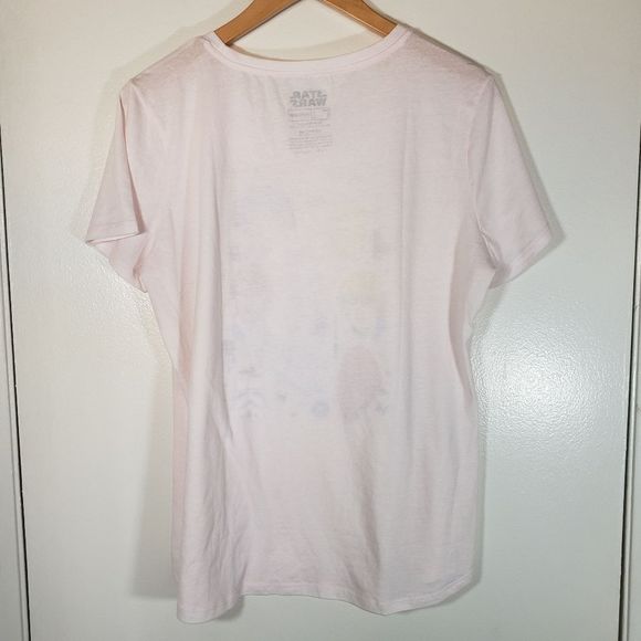 Star Wars Light Pink Short Sleeve Graphic Tee Size L - Picture 4 of 6